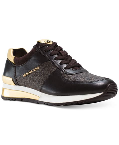 allie trainer black michael kors|michael kors allie trainer sneakers.